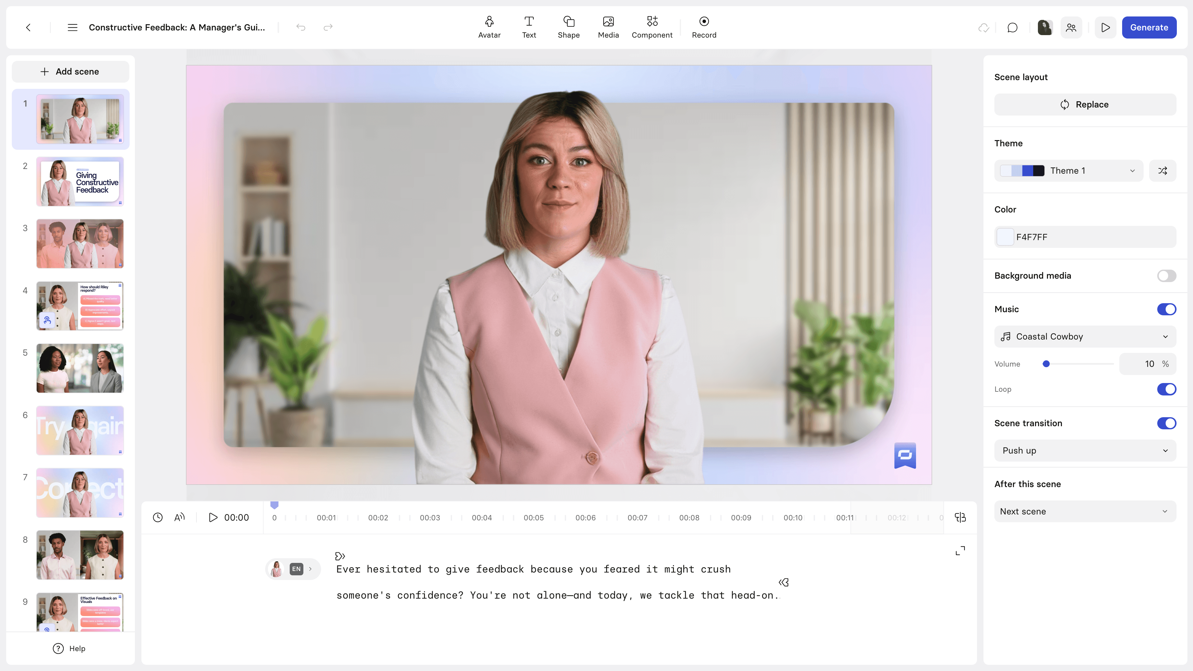 Synthesia screenshot